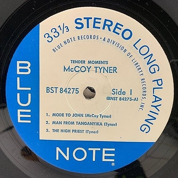 マッコイタイナー VANGELDER刻印 ジャズ レコード Blue Note-