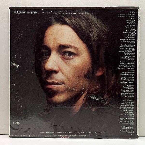 BOZ SCAGGS / BOZ SCAGGS & BAND (LP) / Columbia WAXPEND RECORDS