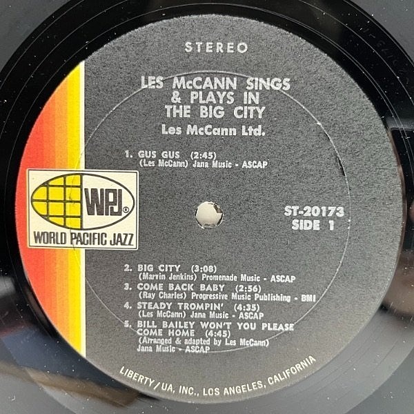 LES McCANN / New From The Big City (LP) / World Pacific Jazz