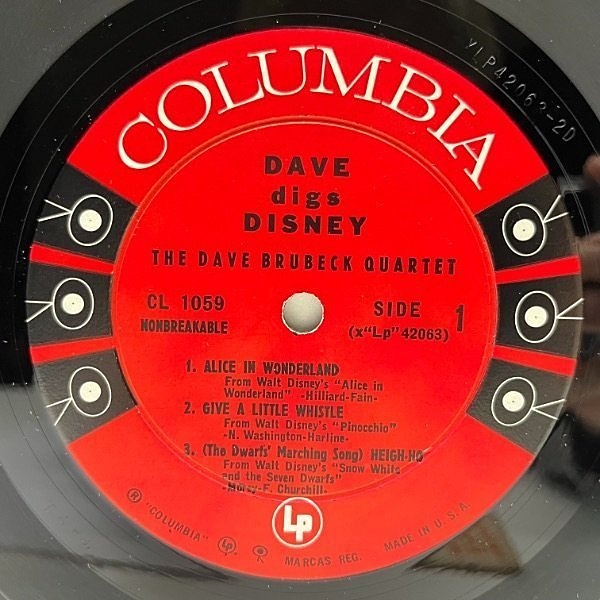 DAVE BRUBECK / Dave Digs Disney (LP) / Columbia | WAXPEND RECORDS