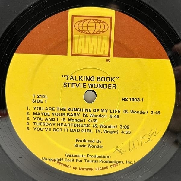 STEVIE WONDER / Talking Book (LP) / Tamla | WAXPEND RECORDS