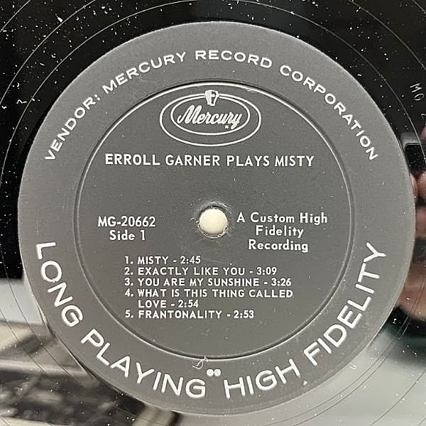 ERROLL GARNER / Plays Misty (LP) / Mercury | WAXPEND RECORDS