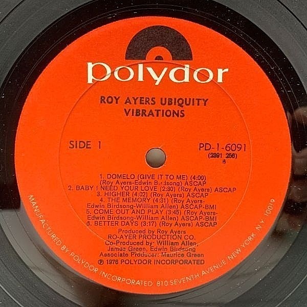 ROY AYERS / Vibrations (LP) / Polydor | WAXPEND RECORDS