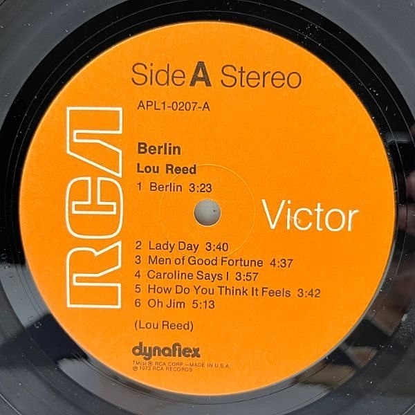 LOU REED / Berlin (LP) / RCA Victor | WAXPEND RECORDS