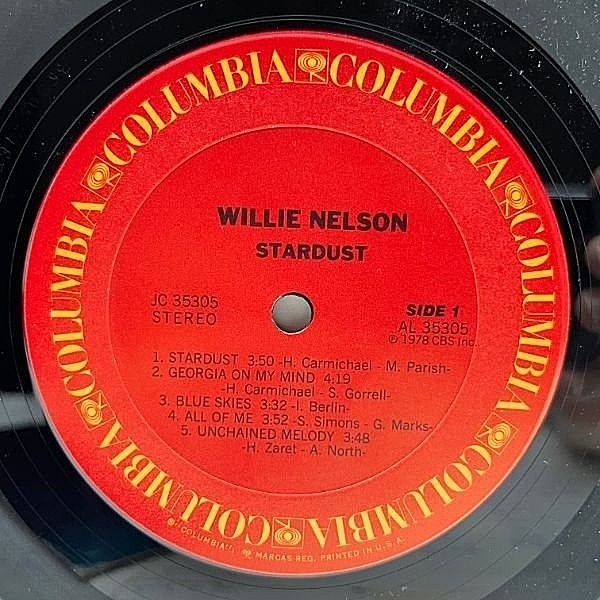 Willie Nelson Stardust Lp Columbia Waxpend Records 