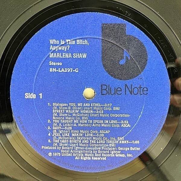 MARLENA SHAW / Who Is This Bitch, Anyway? (LP) / Blue Note | WAXPEND RECORDS