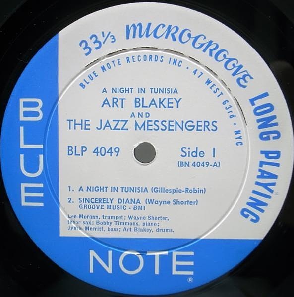 ART BLAKEY / JAZZ MESSENGERS / A Night in Tunisia (LP) / Blue Note