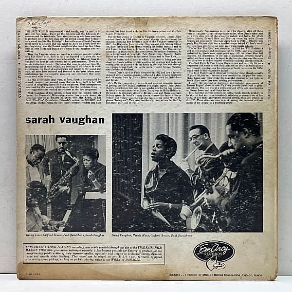 SARAH VAUGHAN / Same (LP) / EmArcy | WAXPEND RECORDS