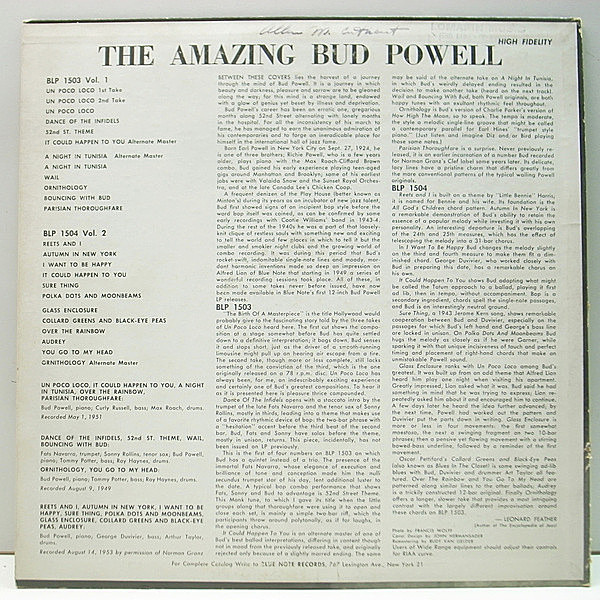 BUD POWELL / The Amazing Volume 1 (LP) / Blue Note | WAXPEND RECORDS