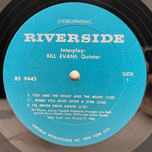 BILL EVANS / Interplay (LP) / Riverside | WAXPEND RECORDS