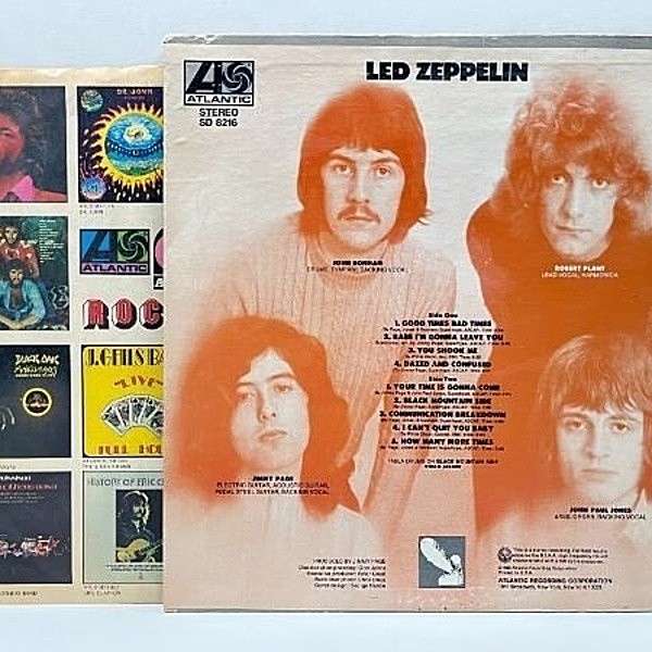 led zeppelin 1 Silver Stripe レッド / Plum 1st UK Pressing 1969