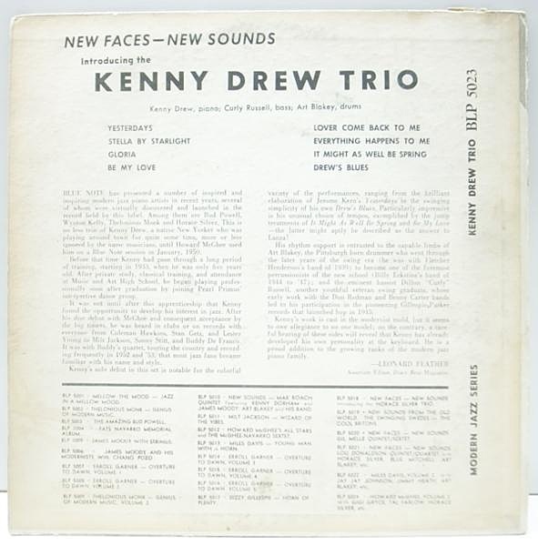 KENNY DREW / New Faces New Sounds, Introducing The Kenny Drew Trio ...