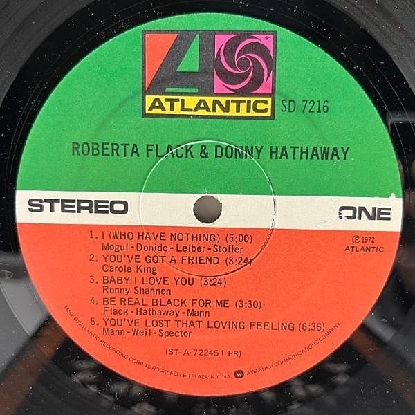 ROBERTA FLACK / DONNY HATHAWAY / Same (LP) / Atlantic | WAXPEND RECORDS