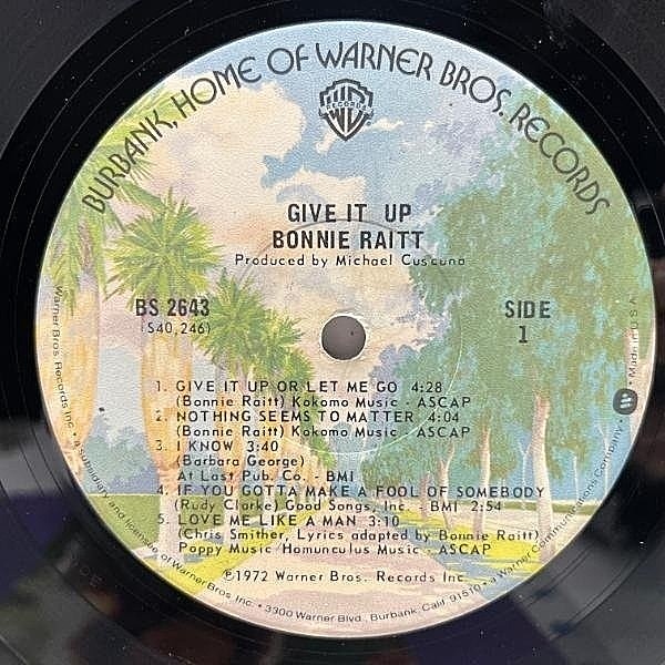 BONNIE RAITT / Give It Up (LP) / Warner Bros. | WAXPEND RECORDS