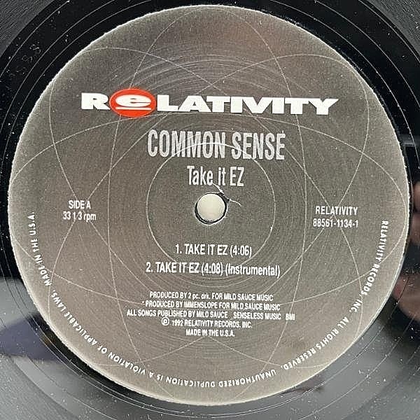 COMMON SENSE / Take It EZ (12) / Relativity | WAXPEND RECORDS