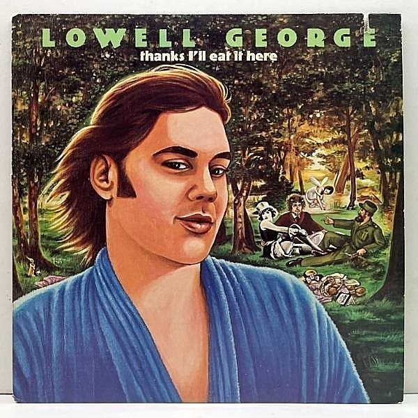 レコードメイン画像：美盤!! USオリジナル 初版 横縞ボーダー LOWELL GEORGE Thanks I'll Eat It Here ('79 Warner) VAN DYKE PARKS, LITTLE FEAT サザンロック