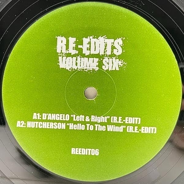 レコードメイン画像：良好盤!! 12インチ VARIOUS Re-Edits Volume Six (REEDIT06) フロアKILLERのレアグルーヴ再編集コンピ D'ANGELO, BOBBY HUTCHERSON