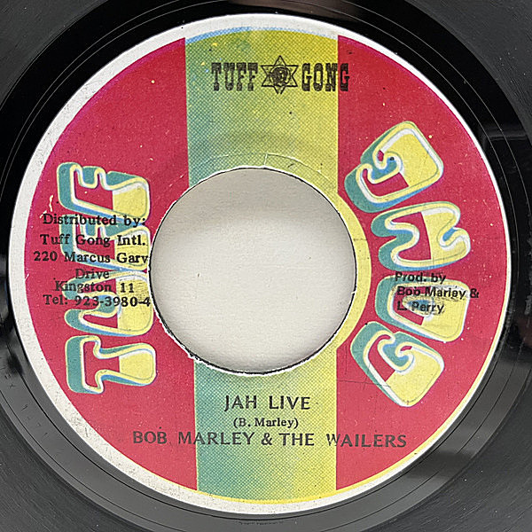 レコードメイン画像：【Jah賛歌！ボブ・マーリー不朽の名作】JAプレス 7'' BOB MARLEY & WAILERS Jah Live (Tuff Gong) 45RPM.