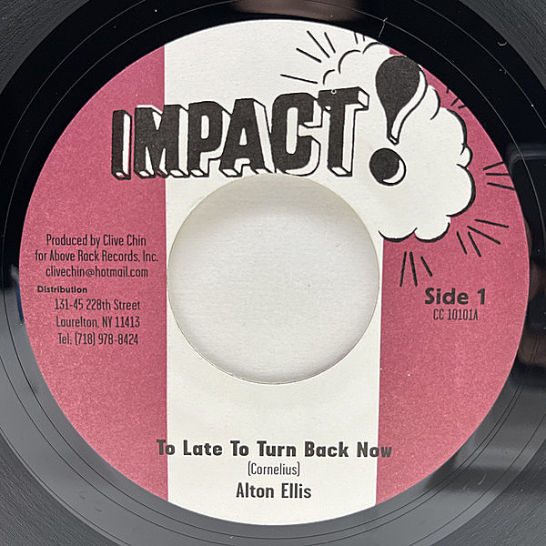 レコードメイン画像：【レゲエ初期の大名作】美盤!! 7インチ 米 ALTON ELLIS To Late To Turn Back Now / AUGUSTUS PABLO Too Late オルガン・ピアニカチューン