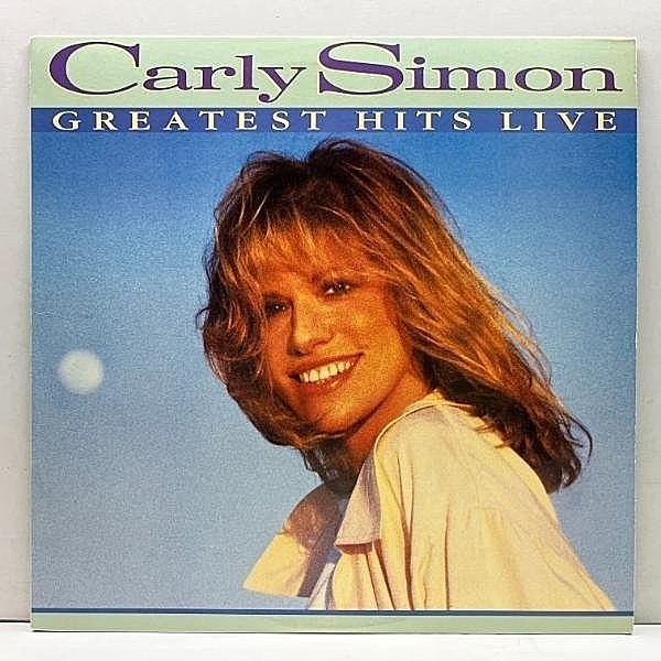 レコードメイン画像：【ヒット曲満載！キャリア初のライブアルバム】美品!! USオリジナル CARLY SIMON Greatest Hits Live ('88 Arista) カーリー・サイモン LP