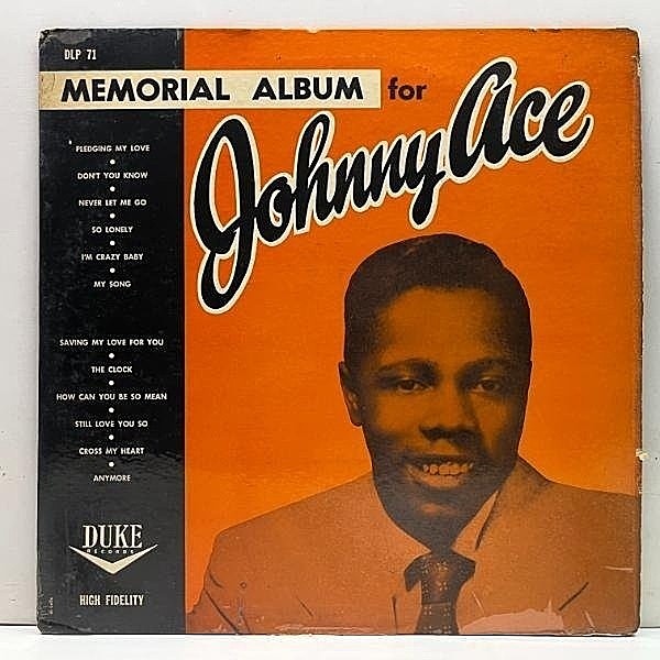 レコードメイン画像：USオリジナル MONO 深溝 1st『NO CARD COVER』コート仕様 JOHNNY ACE Memorial Album For ～ ('56 Duke) ジョニー・エース 歴史的名盤