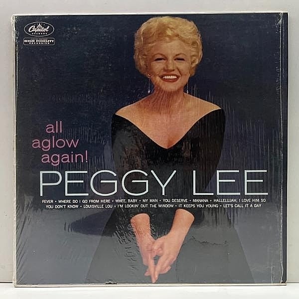 レコードメイン画像：シュリンク良好!! 仏プレス 虹Lbl. PEGGY LEE All Aglow Again! (Capitol 1565541) ペギー・リー 初期のシングル・名唱集 LP