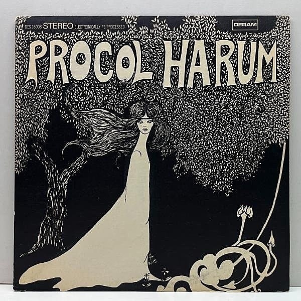 レコードメイン画像：Cut無し!!【十分概ね良好】ざら紙 USオリジナル PROCOL HARUM 1st デビュー作 ('67 Deram) 青い影 プロコル・ハルム DRUM BREAK 米 LP 原盤