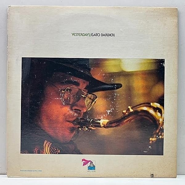 レコードメイン画像：美盤!! USオリジナル GATO BARBIERI Yesterdays ('74 Flying Dutchman) ガトー・バルビエリ w/ Bernard Purdie, Ron Carter