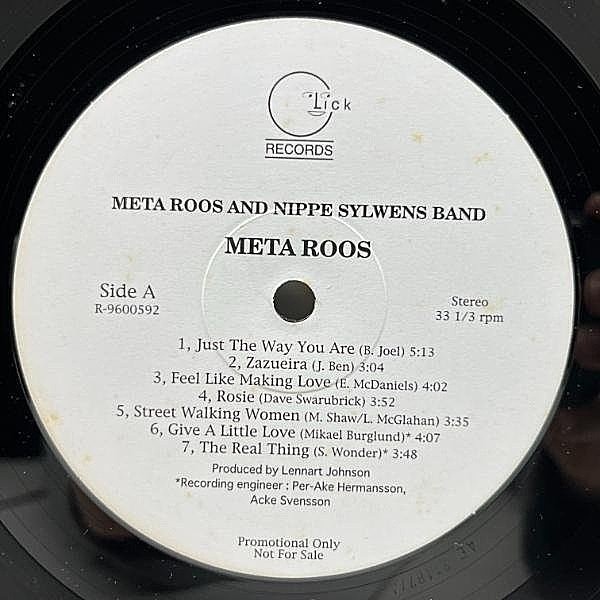 META ROOS / Meta Roos & Nippe Sylwens Band (LP) / Click | WAXPEND RECORDS