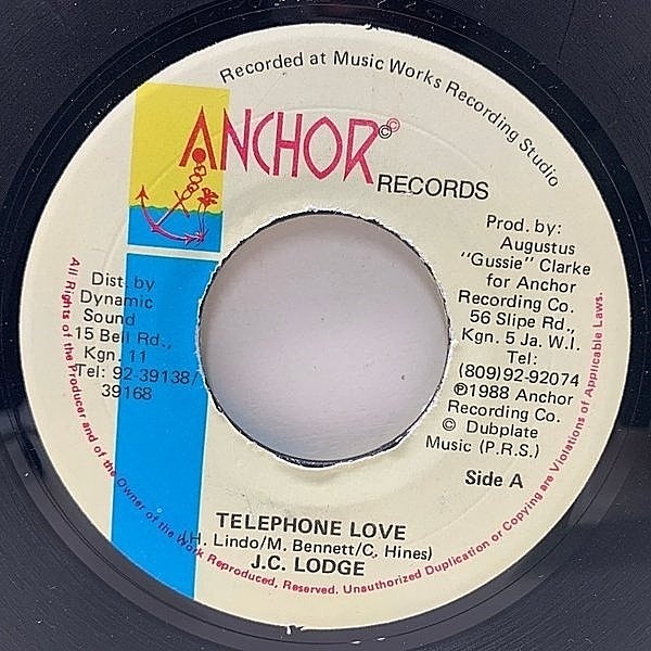 レコードメイン画像：【Rumors Riddim】7'' ジャマイカ盤 J.C. LODGE Telephone Love ('88 Anchor) JUNE LODGE 名盤