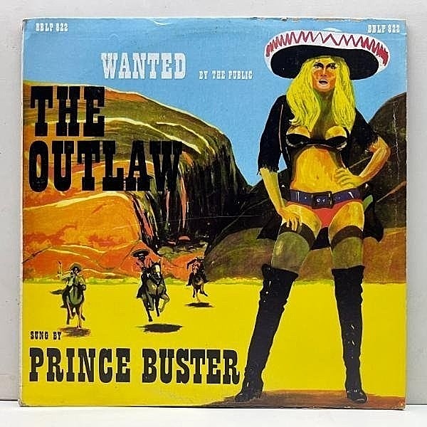 レコードメイン画像：希少【ガンマンを題材にしたKILLER全開スキンズ名作】良好!! JAオリジナル PRINCE BUSTER The Outlaw (BBLP 822) ルードボーイSKA LP