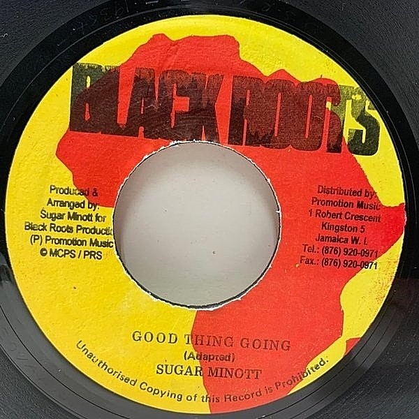 レコードメイン画像：JAプレス 7インチ SUGAR MINOTT Good Thing Going (Black Roots) MICHAEL JACKSON 甘酸っぱいLOVERSカヴァー シュガー・マイノット 45RPM