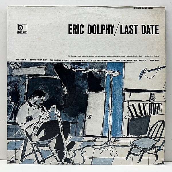 レコードメイン画像：美盤!! USプレス ERIC DOLPHY Last Date (Limelight) 奇才エリック・ドルフィーのワンホーン 最終録音 w/ Misja Mengelberg, Han Bennink