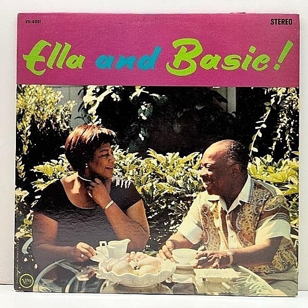 レコードメイン画像：良好盤!! 深溝 USオリジナル ELLA FITZGERALD & COUNT BASIE Ella And Basie! ('63 Verve) エラとベイシー楽団の共演盤