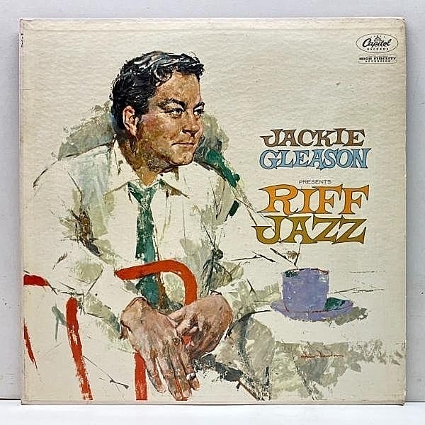 レコードメイン画像：【w/ Charlie Shavers, Hank Jones】MONO グレーLbl. USオリジ JACKIE GLEASON Riff Jazz (Capitol W-1020) グリーソンのビッグバンド作品