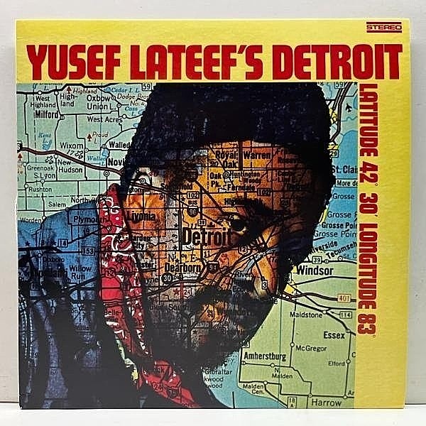 レコードメイン画像：【14Pバイオ冊子付き】極美品 YUSEF LATEEF Detroit Latitude 42° 30' Longitude 83° (Atlantic SD 1525) 異色のレア・グルーヴ作品