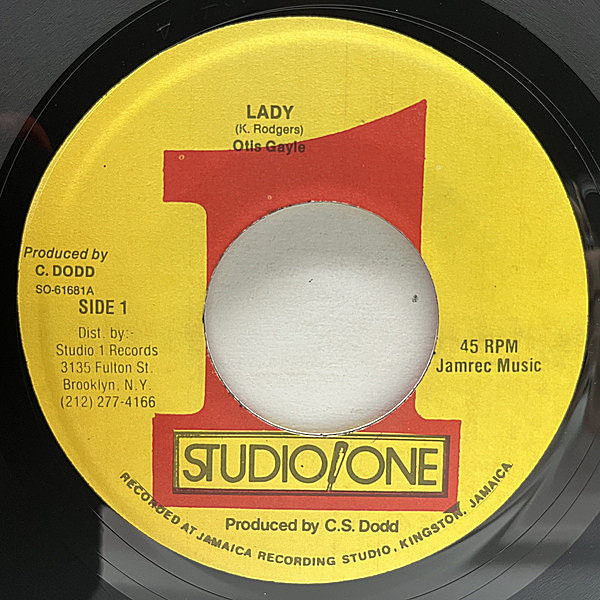 OTIS GAYLE / Lady (7) / Studio One | WAXPEND RECORDS