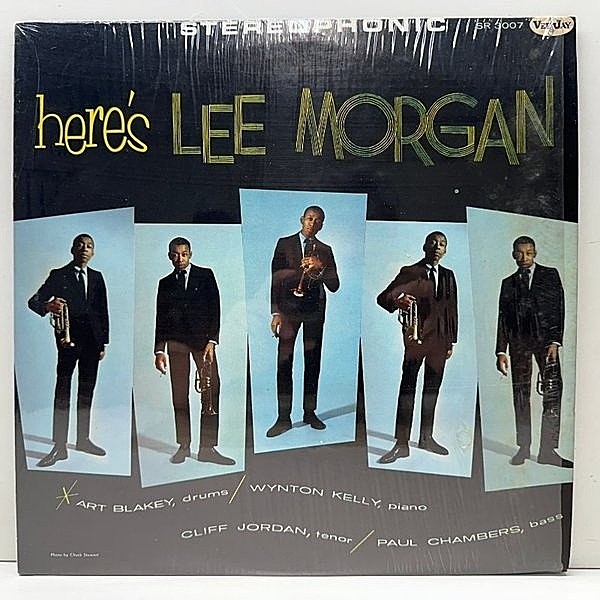 レコードメイン画像：シュリンク美品!! AudioMatrix刻印 USプレス Here's Lee Morgan (Vee Jay 3007) w/Cliff Jordan, Wynton Kelly, Paul Chambers, Art Blakey