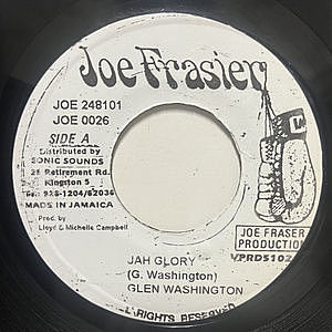 レコード画像：GLEN WASHINGTON / Jah Glory