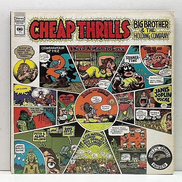 レコードメイン画像：レア!良好! USオリジナル 初版 白矢 2eyeラベ BIG BROTHER & THE HOLDING CO. Cheap Thrills ('68 Columbia) JANIS JOPLIN 最高傑作 LP