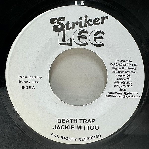 レコードメイン画像：良好!! JAプレス 7インチ JACKIE MITTOO Death Trap (Striker Lee) JOHNNY CLARKE オルガンインスト 頑丈なヒューマントラック 45RPM.