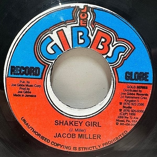 レコードメイン画像：JAプレス 7インチ JACOB MILLER Shakey Girl / GEORGE NOOKS Since I Fell For You 強力カップリング！至福ジャマイカンソウル 45RPM.