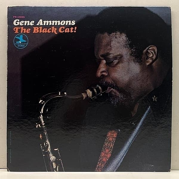 レコードメイン画像：美品【Rare!! 初回 NJパープル】VANGELDER刻印 USオリジナル GENE AMMONS The Black Cat! ('71 Prestige) ジャズファンク Jug Eyes 収録