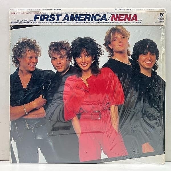 レコードメイン画像：シュリンク美品!! 掛け帯 '84年オリジ NENA First America (99 Luftballons) ネーナ／ファースト・アメリカ No.1ヒット 99 Red Balloons