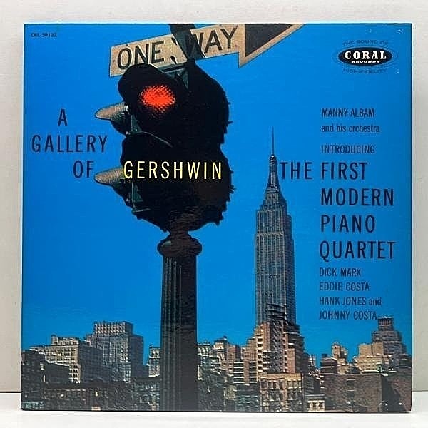 レコードメイン画像：【w/Dick Marx, Eddie Costa, Hank Jones, Johnny Costa】USオリジ MANNY ALBAM & FIRST MODERN PIANO QUARTET A Gallery Of Gershwin