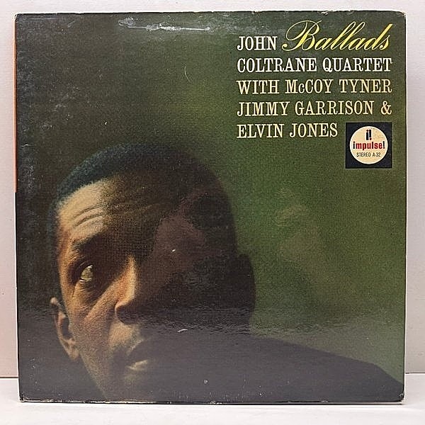 レコードメイン画像：良好!! 橙ラベル US初期プレス JOHN COLTRANE Ballads (Impulse AS-32) ジョン・コルトレーン／バラード McCOY TYNER, ELVIN JONES