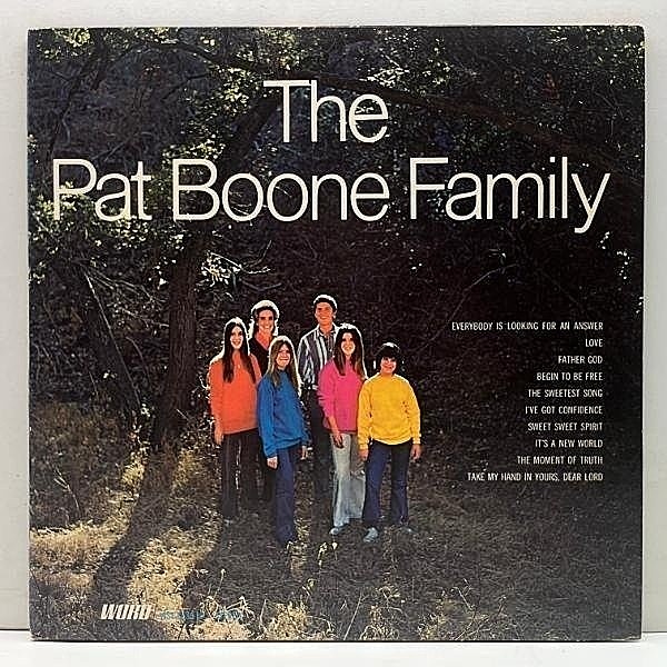 レコードメイン画像：【パット・ブーンによるファミリーゴスペル聖歌隊】美盤!! USオリジナル THE PAT BOONE FAMILY Same ('71 Word) ドラムブレイク LP