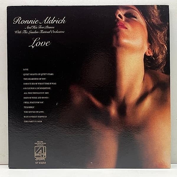 レコードメイン画像：【マイルド濃厚な至福のラウンジポップ】良好!! PHASE 4 STEREO 米 USオリジナル RONNIE ALDRICH Love ('75 London) SEXY 美女ジャケ LP