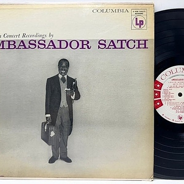 レコードメイン画像：プロモ USオリジナル 1Aマト MONO 6eye 深溝 コーティング仕様 LOUIS ARMSTRONG Ambassador Satch (Columbia CL 840) 欧州ツアー 傑作Live