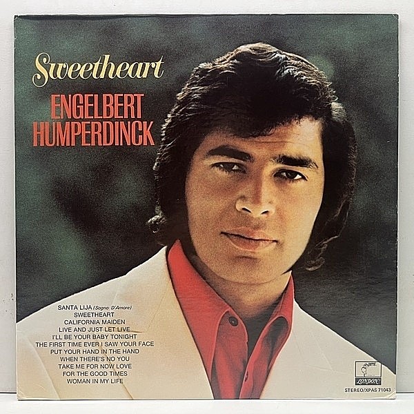 レコードメイン画像：良好盤!! USオリジナル ENGELBERT HUMPERDINCK Sweetheart ('71 Parrot) ROBERTA FLACK カヴァー ほか WU-TANG CLANネタ サンプリング